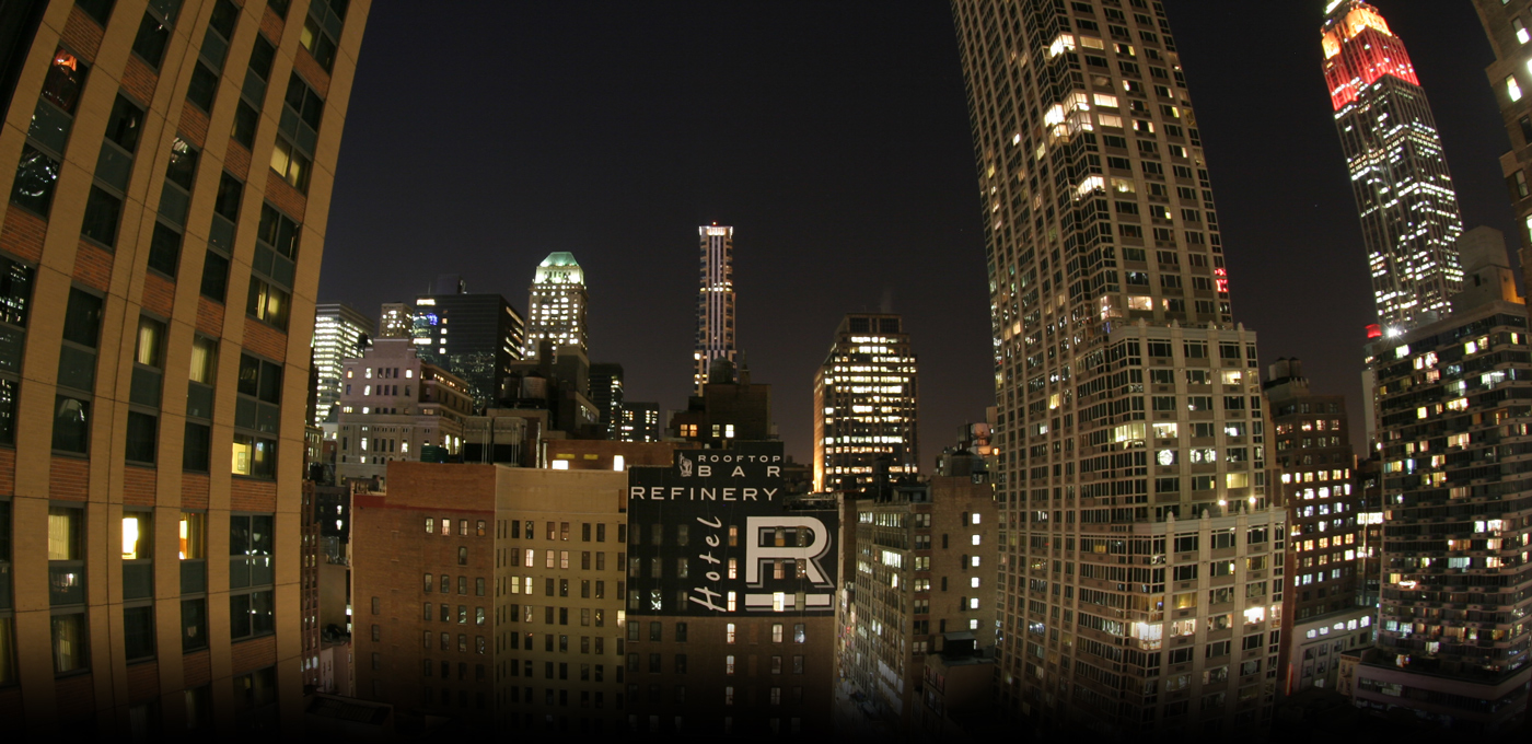 Refinery Hotel Building Exterior Nightview